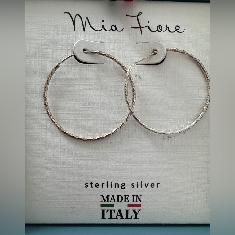 Sterling Silver Hoop Earrings